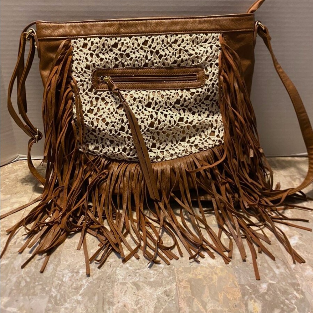 Madden Girl Boho Bag with Fringe